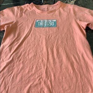 Life is good thbig50 short sleeve license plate tee shirt size large/tall